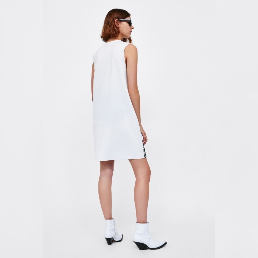 ZARA | RUBBERIZED PRINT DRESS - Picture 2 of 6